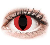 CRAZY LENS - Cat Eye Red - giornaliere non correttive (2 lenti)
