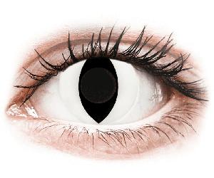 CRAZY LENS - Cat Eye White - giornaliere non correttive (2 lenti)