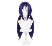Crazy M Ita Cosplay Parrucca due Low Pigtail Blu Viola Capelli Lunghi Elettronico Fidanzata Accessorio Unisex per la Festa di Halloween Natale