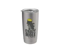 Crazy Mole Lady Animal Tumulo Bicchiere termico in acciaio inox doppia parete