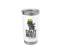 Crazy Mole Lady Animal Tumulo Bicchiere termico in acciaio inox doppia parete