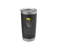 Crazy Mole Lady Animal Tumulo Bicchiere termico in acciaio inox doppia parete