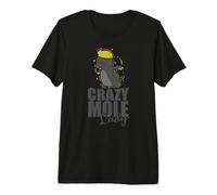 Crazy Mole Lady Animal Tumulo Maglietta Premium