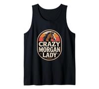 Crazy Morgan Horse Lady Retro Horse Equitazione Canotta