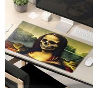 Crazy Mouse Pad Skull Of Monna Lisa: A Mysterious Transformation Tappetino per mouse Tappetino per mouse da gioco