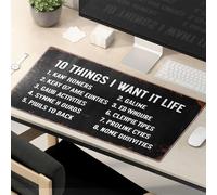 Crazy Mouse Pad Top 10 Things I Want In Life Tappetino per mouse Tappetino per mouse da gioco