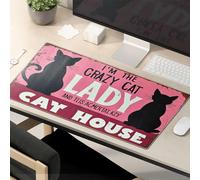 Crazy Mouse Pad Welcome To The Crazy Cat Lady'S Cat House Tappetino per mouse tappetino per mouse da gioco