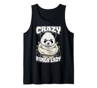 Crazy Panda Lady, Divertente Orso Pazzo, Halloween Canotta