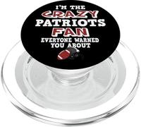 Crazy Patriots Football Fan Tutti ti hanno avvertito PopSockets PopGrip per MagSafe