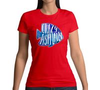 Crazy Pesce Donna - T-Shirt - Pesca Goldfish Acquario Stagno Tropicale