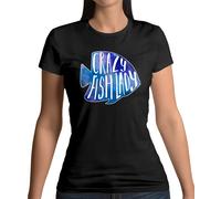 Crazy Pesce Donna - T-Shirt - Pesca Goldfish Acquario Stagno Tropicale