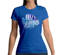 Crazy Pesce Donna - T-Shirt - Pesca Goldfish Acquario Stagno Tropicale