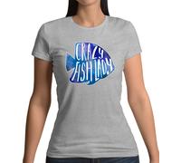 Crazy Pesce Donna - T-Shirt - Pesca Goldfish Acquario Stagno Tropicale