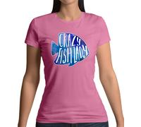 Crazy Pesce Donna - T-Shirt - Pesca Goldfish Acquario Stagno Tropicale