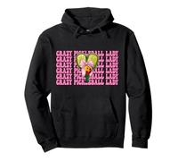 Crazy Pickleball Lady Girl Pickleball Mamma Festa della Mamma Rosa Felpa con Cappuccio