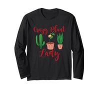 Crazy Plant Lady Cactus Aloe Vera Flower Pot Per Giardinieri Maglia a Manica