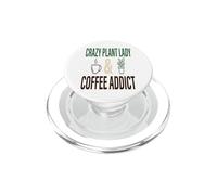 Crazy Plant Lady Crazy Plant Lady appassionata di caffè PopSockets PopGrip per MagSafe