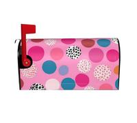 Crazy Polka dots Coperture per cassette postali magnetiche Coperture per cassette postali Decorazione per la casa da giardino 25,5x21 pollici