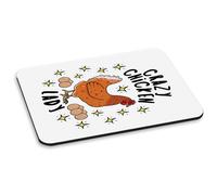Crazy Pollo Lady Stars PC Computer Mouse Pad - Divertente Animali Domestico