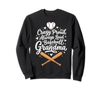 Crazy Proud Always Loud Baseball Grandma Felpa