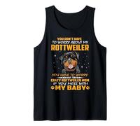 Crazy Rottweiler Mom Funny Dog Mom Puppy Lover Canotta