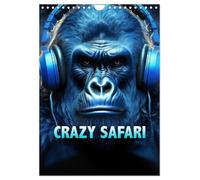 Crazy Safari (Wandkalender 2026 DIN A4 hoch), CALVENDO Monatskalender: Entdecken Sie die Tiere Afrikas im Wandel der Jahreszeiten