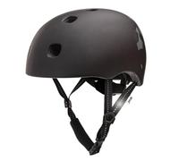 Crazy Safety Casco da Skateboard Ramp Scacchi | Casco per Bambini da Bicicletta, MTB, Skate, Pattini a Rotelle e BMX | Casco da Bici Uomo e Donna | S/M 52-56 cm | Casco BMX Regolabile (Nero)
