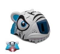 Crazy Safety - Tiger Bicycle Helmet - White (100101-03-01) Toy NUOVO