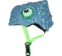 Crazy Safety Chameleon, casco da bici, junior, nero/blu 49-55cm Black/Light Blue