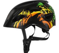 Crazy Safety Cool Grafitti, casco da bici, junior, nero/arancione 54-58cm Orange/Black/Yellow