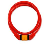 Crazy Safety Lucchetto da Bici per Bambini | Catena per Bici Resistente alle Intemperie | Lucchetto a Combinazione Facile da Usare | Cavo Antifurto Bici per Bambini | Accessori Bici (Rosso)