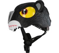 Crazy Safety Panther, casco da bici, junior, nero 49-55cm Black