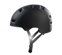 Crazy Safety Rampage Tutto Nero | Casco per bici, skateboard, pattini e BMX | Casco da bici per uomini, donne e bambini | L (57-61cm) | Casco regolabile per skater e ciclisti