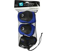 Crazy Safety, set di protezioni, junior, blu S Blue