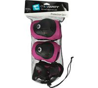 Crazy Safety, set di protezioni, junior, blu S Pink