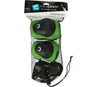 Crazy Safety, set di protezioni, junior, verde S Green