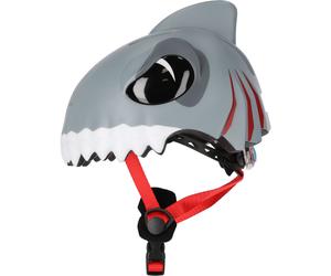 Crazy Safety Shark, casco da bici, junior, grigio 49-55cm Gray