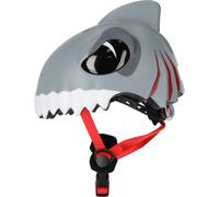 Crazy Safety Shark, casco da bici, junior, nero 49-55cm Gray