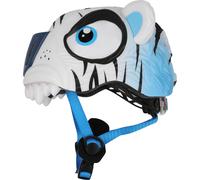 Crazy Safety Tiger, casco bici, junior, bianco 49-55cm White