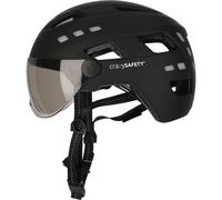 Crazy Safety Willow, casco da bici, nero 55-61cm Black