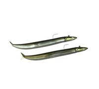 Crazy Sand Eel Fiiish 150 Combos (Doble Combo - off Shore - 20g - Kaki)
