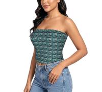 Crazy Save Manatee - Gilet senza spalline stampato da donna, camicetta elastica, senza maniche, per appuntamenti in spiaggia e streetwear