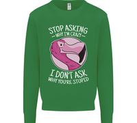 Crazy Stupid Funny Sarcastico Slogan Sarcasmo Uomo Felpa Maglione
