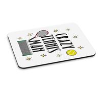 Crazy Tennis Uomo PC Computer Mouse Pad - Divertente Sport