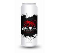 Crazy Tiger - Confezione da 4 pezzi Crazy Tiger Energie, 500 ml