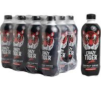Crazy Tiger | Energy Drink Gusto Original, 12 Bottiglie Da 50 Cl PET Richiudibil