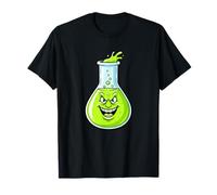 Crazy Toxic Slime Mad Scientist Chimica Becher Maglietta