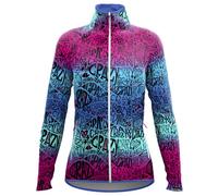 CRAZY Wander Magic Light W - felpa in pile - donna XS Dark Pink/Light Blue woman