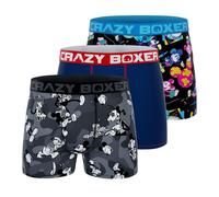 Crazyboxer Boxer Da Uomo Disney Classico Originale Distorsione Libera...