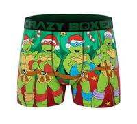 CRAZYBOXER Crazy Boxers Teenage Mutant Ninja Turtles Santa Boxer Slip, Ninjaturtlessanta, M